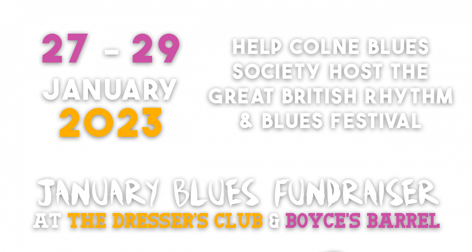 Colne Blues Society Artistic Director of the Great British Rhythm